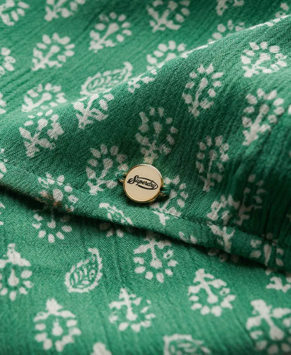 Floral Block Green