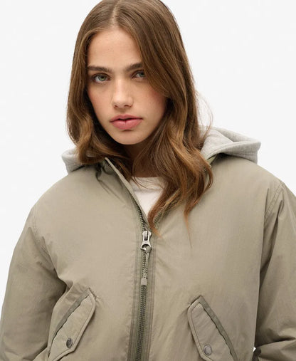 Hooded MA1 Bomber Jacket