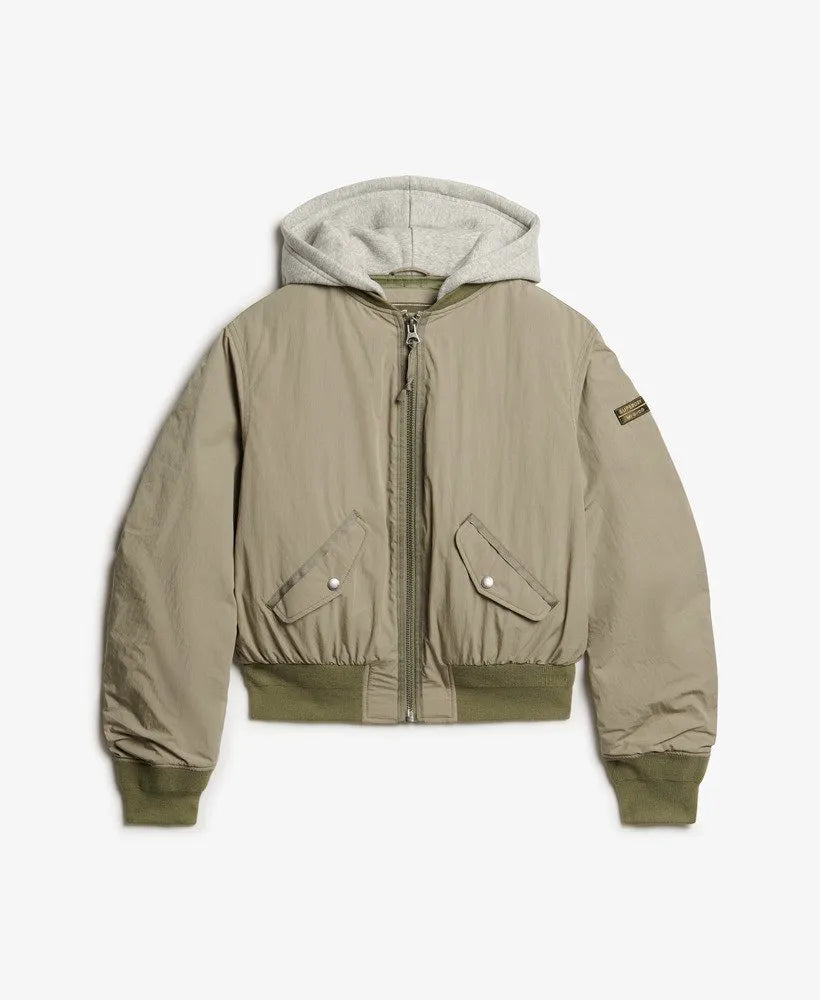 Hooded MA1 Bomber Jacket