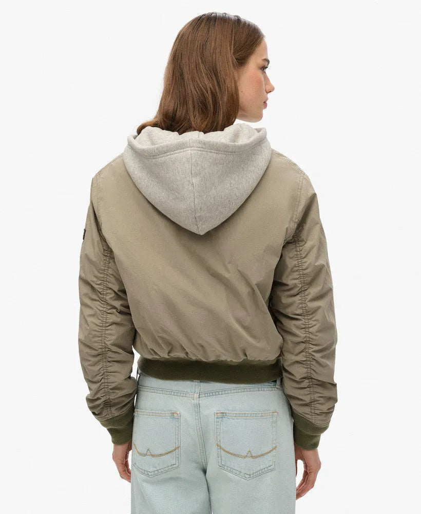 Hooded MA1 Bomber Jacket