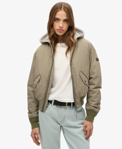 Hooded MA1 Bomber Jacket