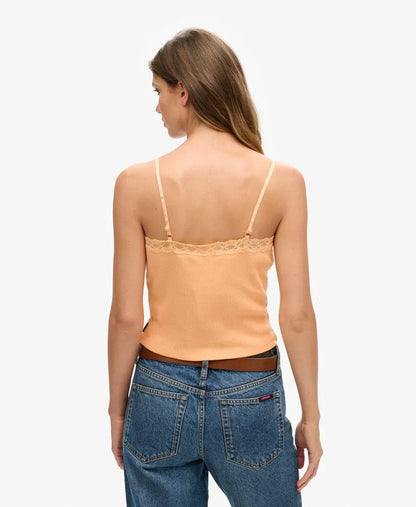 Vintage Mini Rib Lace Cami Top