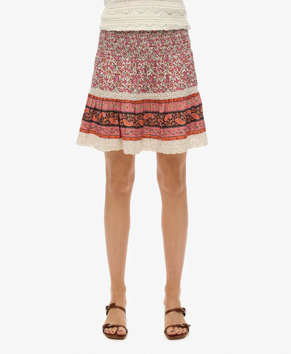 Patchwork Mini Skirt
