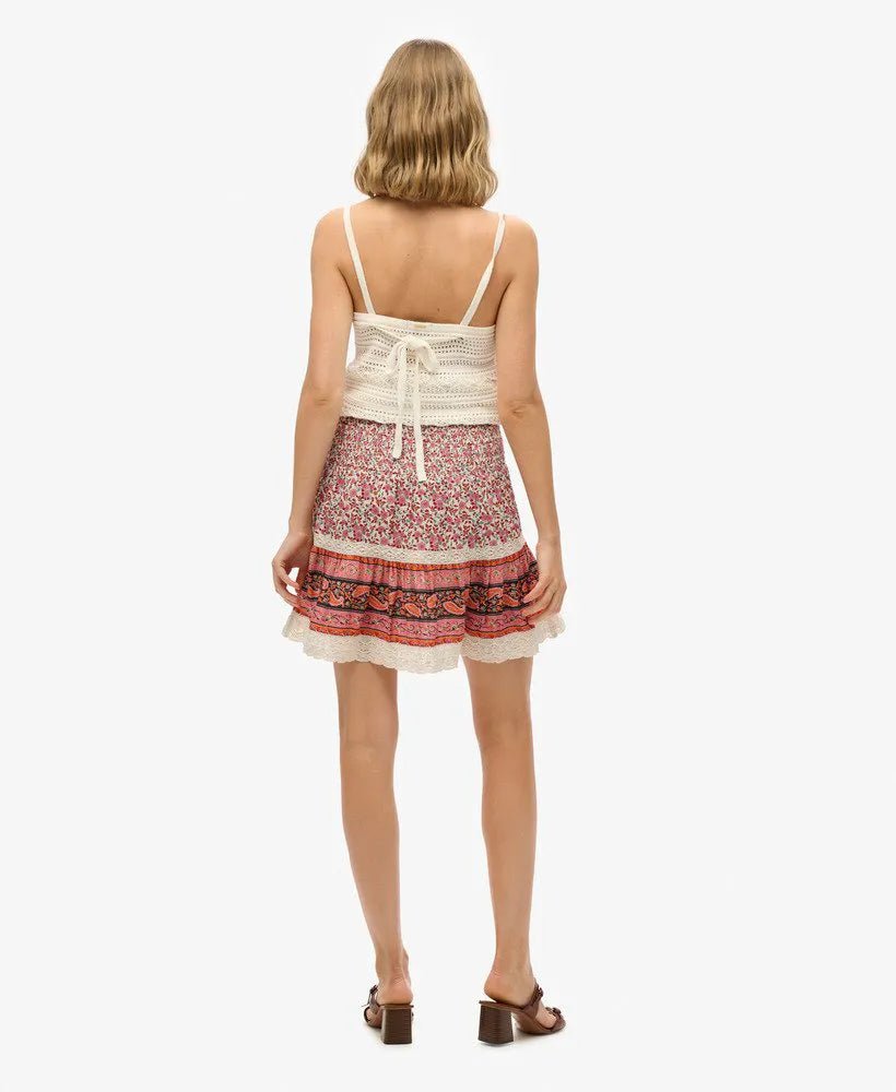Patchwork Mini Skirt