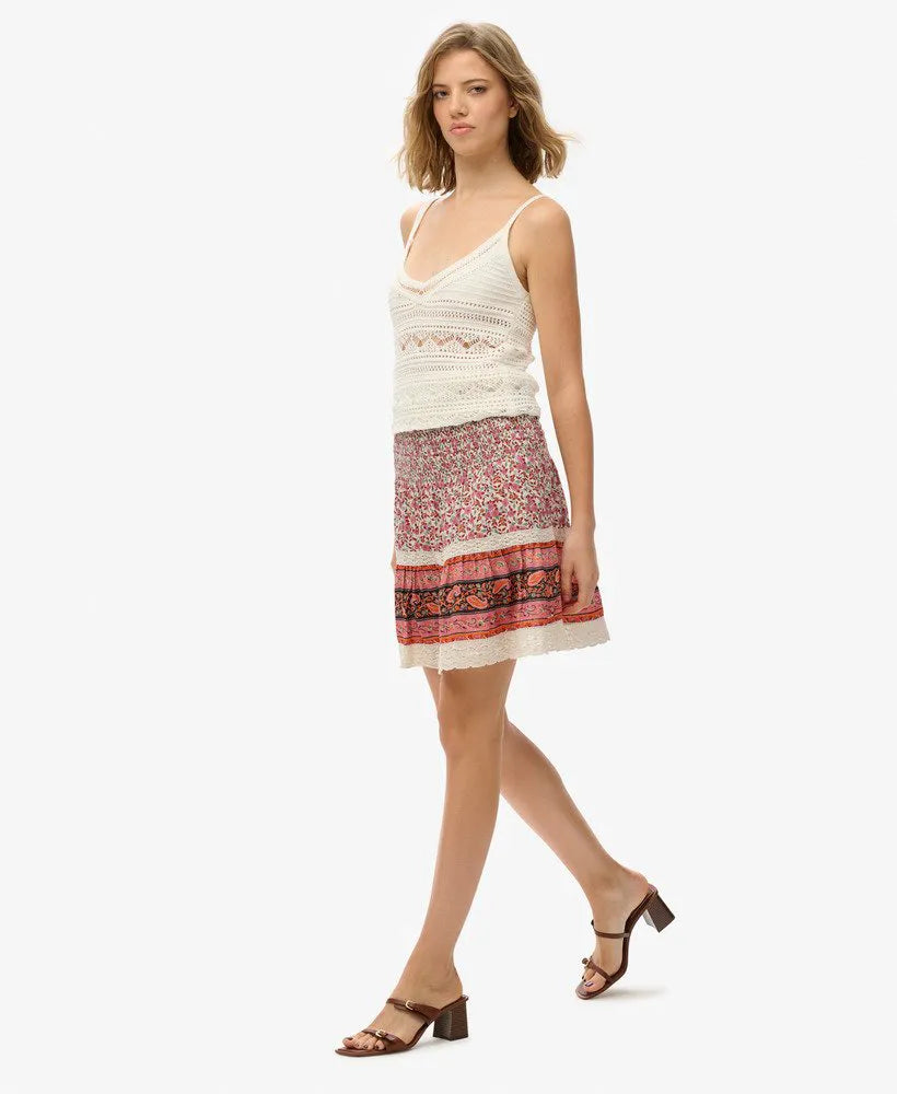 Patchwork Mini Skirt