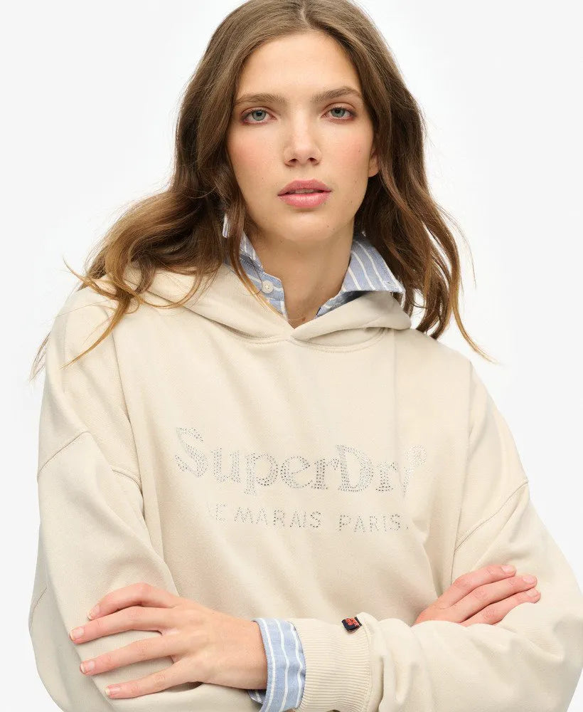 Venue Metallic Relaxed Hoodie