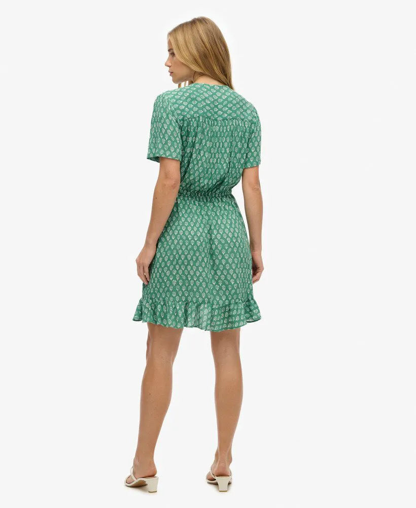 Floral Block Green