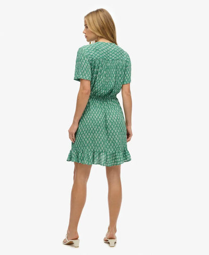 Floral Block Green