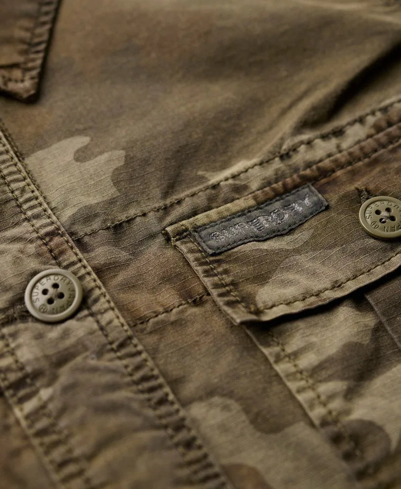 Embroidered  Military Field Jacket