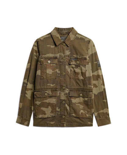 Embroidered  Military Field Jacket