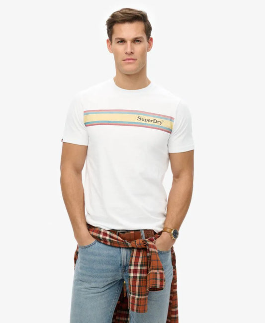 Venue Logo Stripe Relaxed T-Shirt