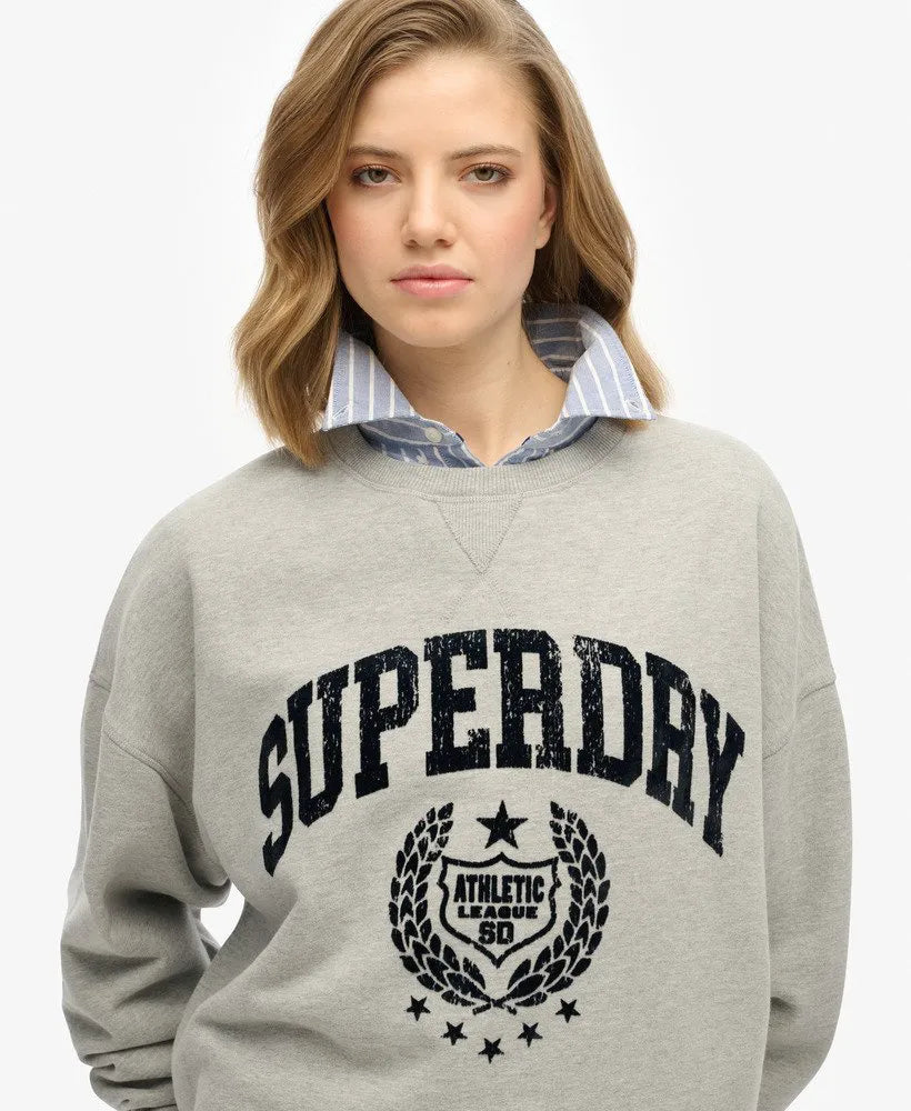 Athletic Relaxed Flock Sweatshirt