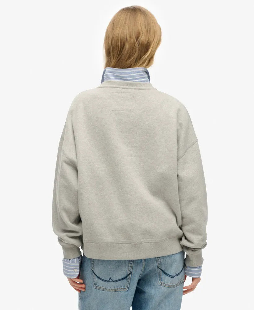 Athletic Relaxed Flock Sweatshirt