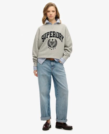 Athletic Relaxed Flock Sweatshirt