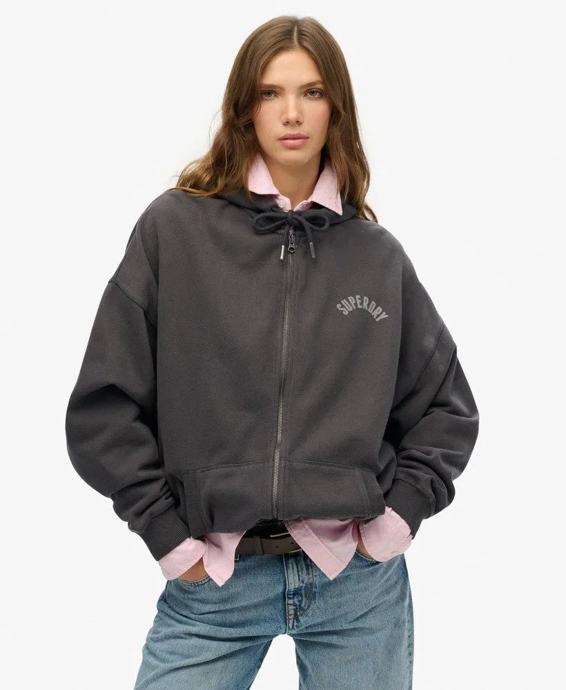 Athletic Essentials Oversized Zip Hoodie