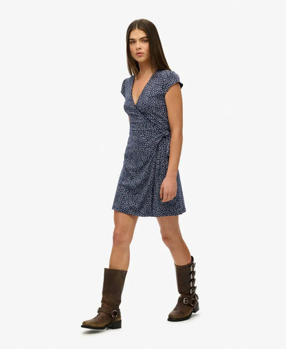 Navy Ditsy