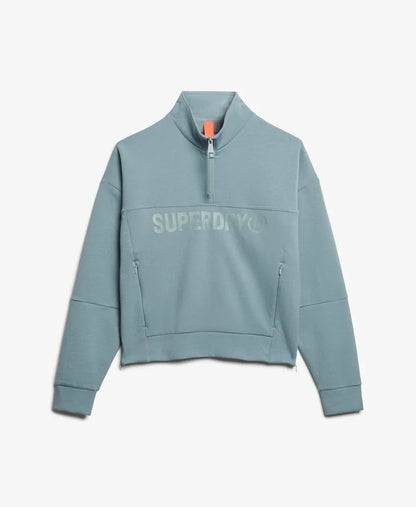 Active Tech Logo Relaxed Half Zip Sweatshirt