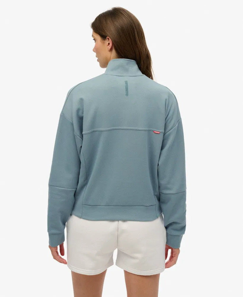 Active Tech Logo Relaxed Half Zip Sweatshirt