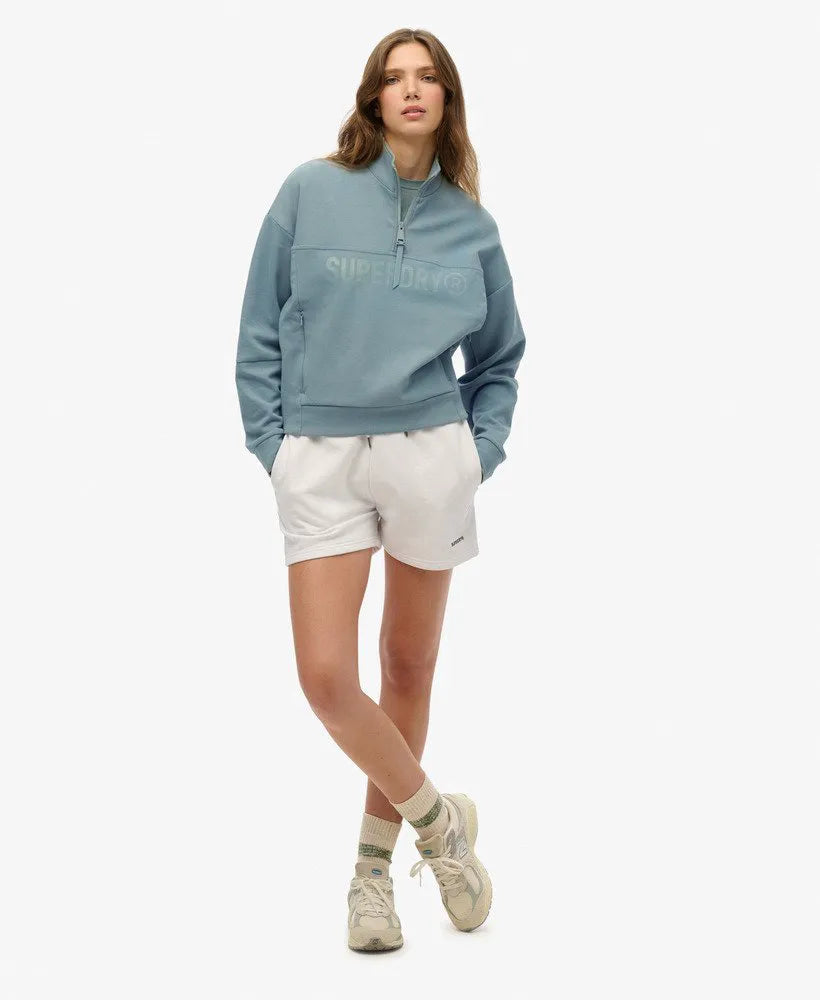 Active Tech Logo Relaxed Half Zip Sweatshirt
