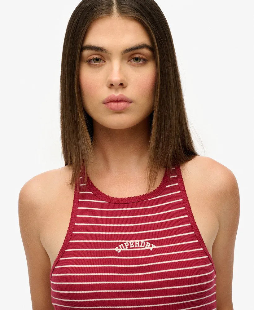 Bordeaux Red Stripe