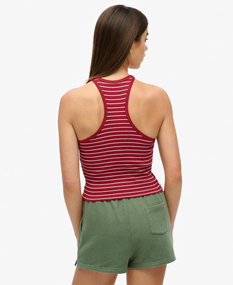 Bordeaux Red Stripe