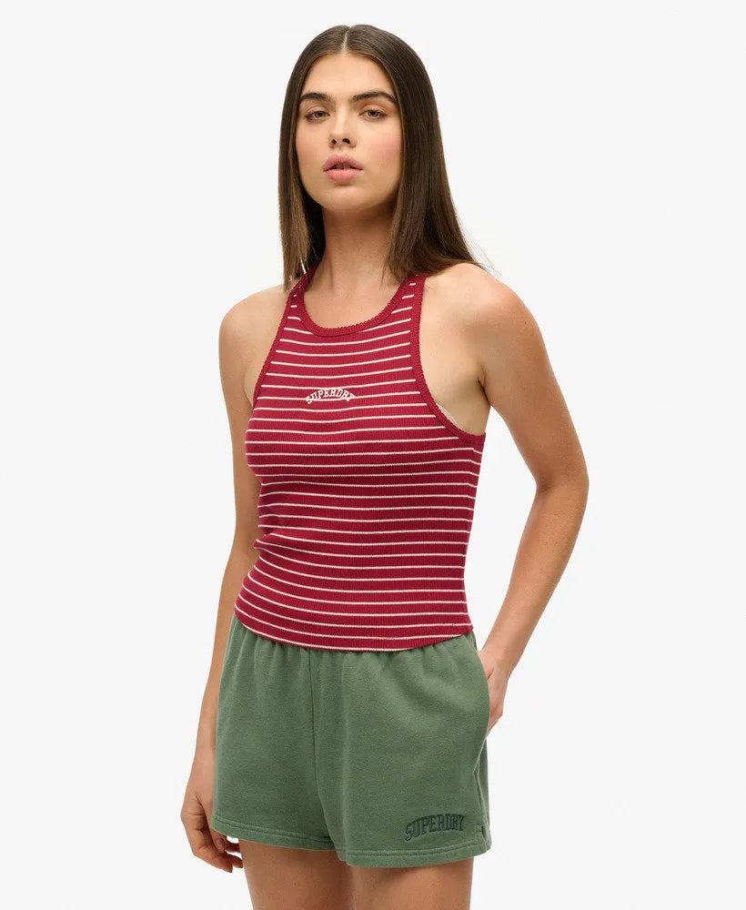 Bordeaux Red Stripe