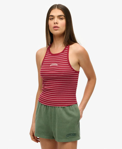 Bordeaux Red Stripe
