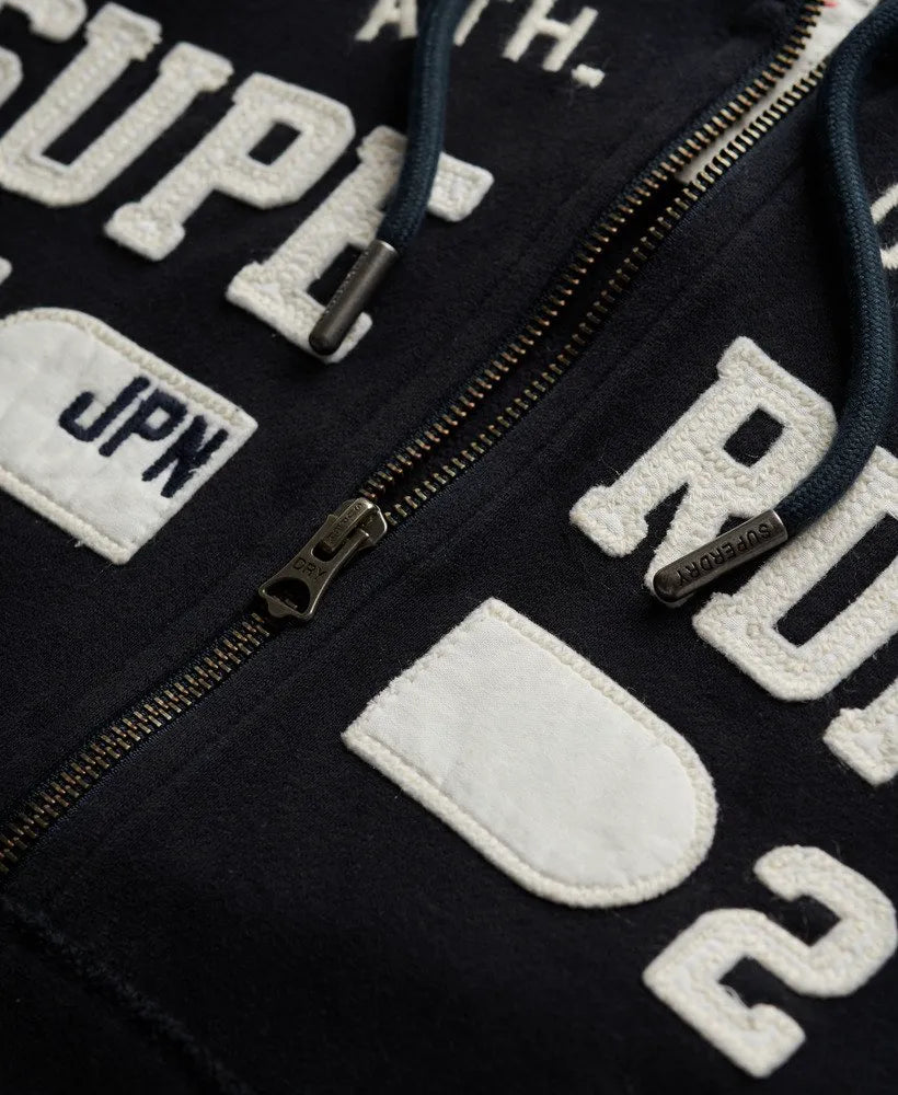 Athletic Essentials Relaxed Cropped Zip Hoodie