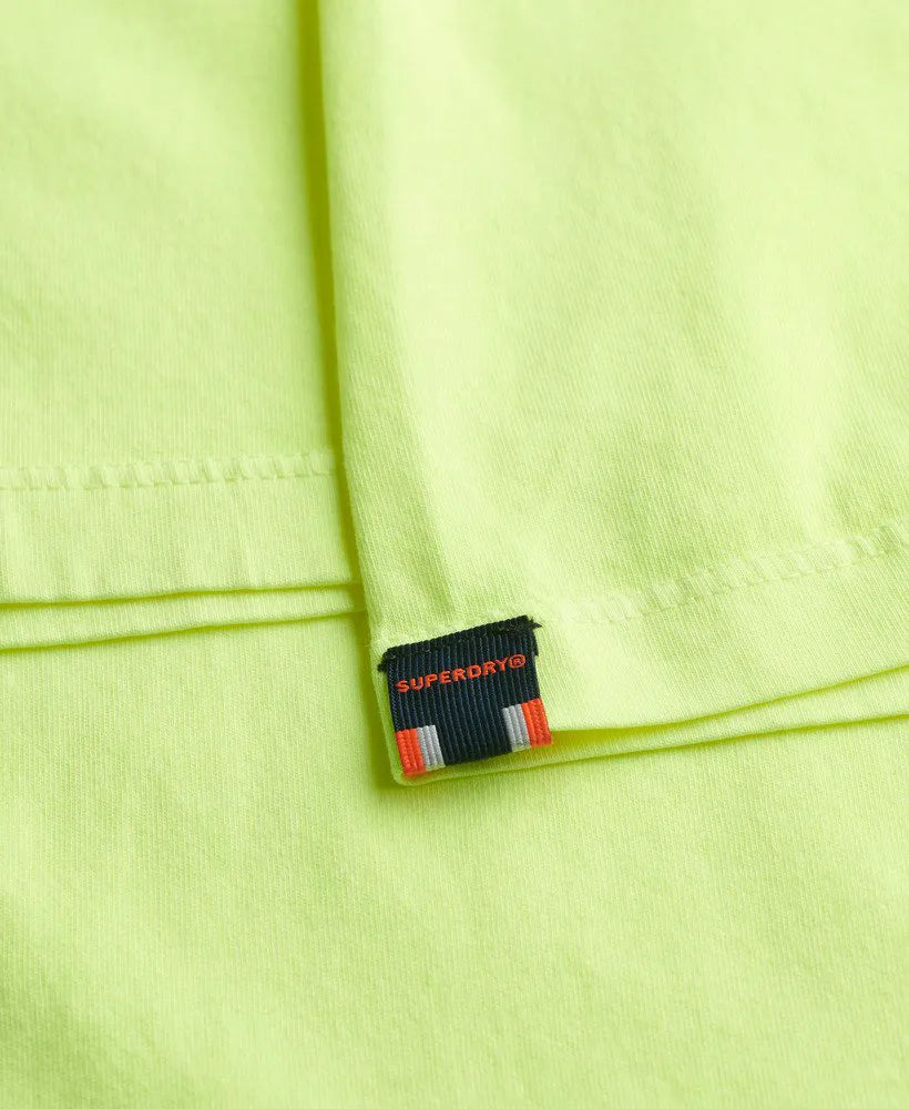 Washed Dry Fluro Yellow