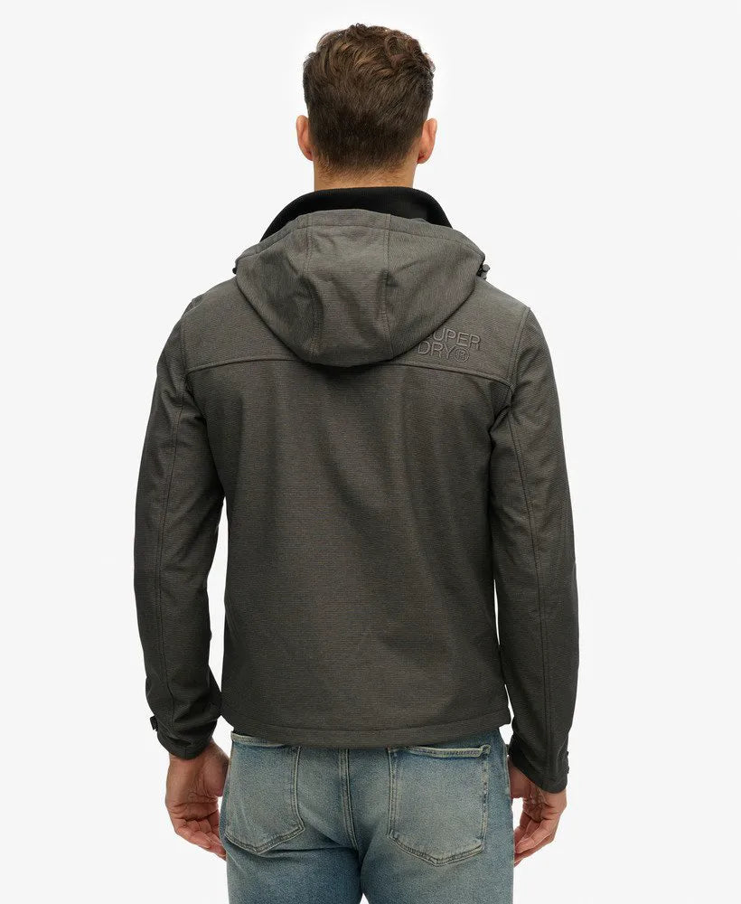 Hooded Marl Ripstop Trekker Jacket
