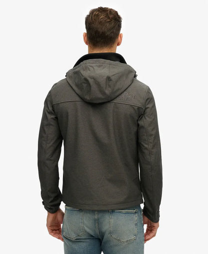 Hooded Marl Ripstop Trekker Jacket