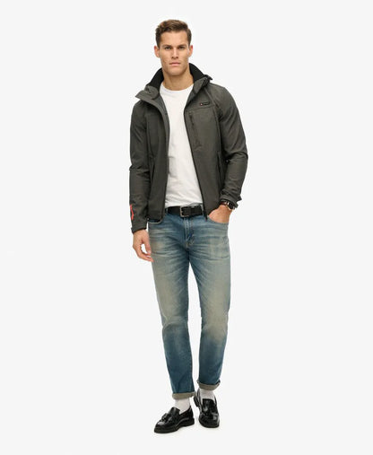Hooded Marl Ripstop Trekker Jacket
