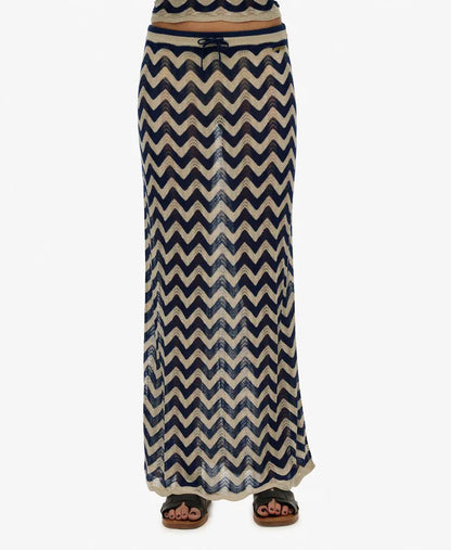 Navy Gold Zigzag
