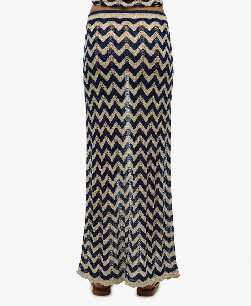 Navy Gold Zigzag