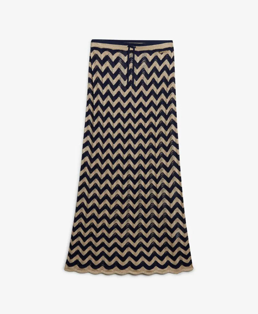 Navy Gold Zigzag