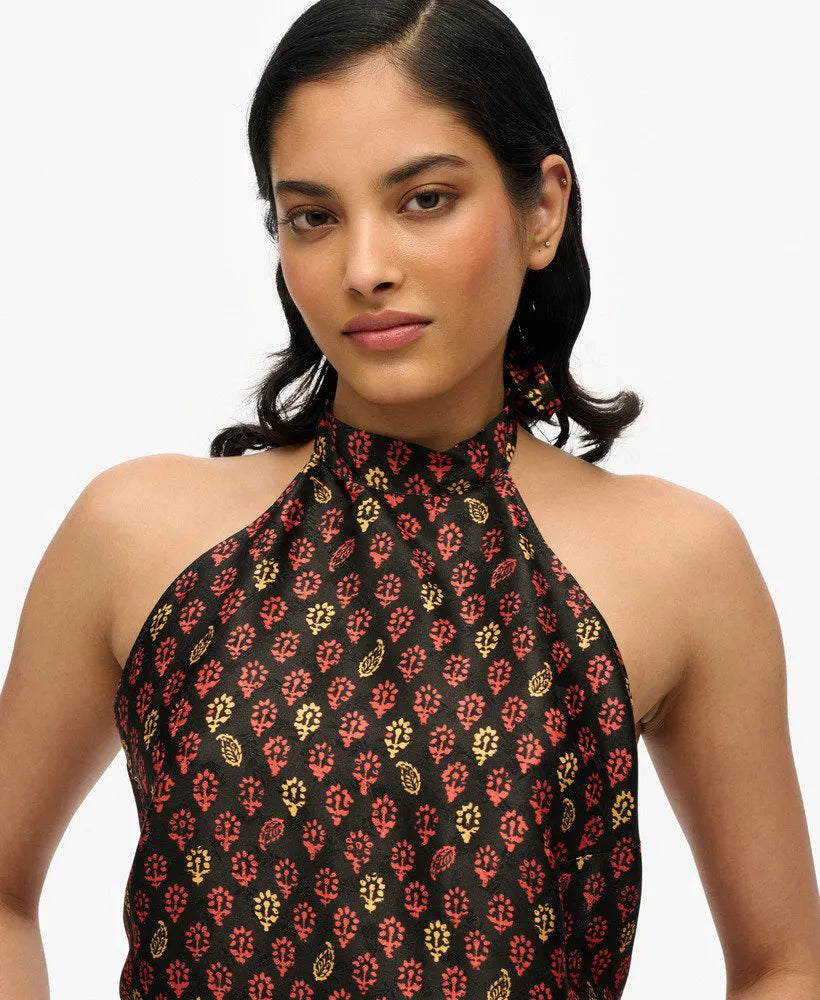 Floral Block Black