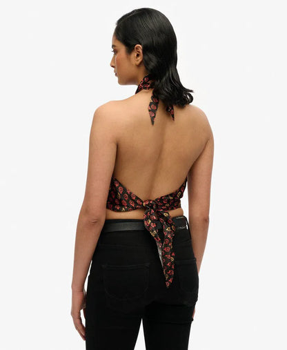 Floral Block Black