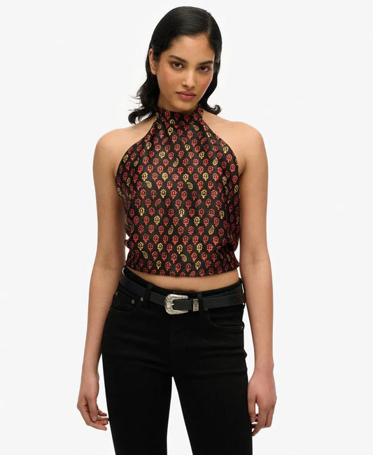 Floral Block Black