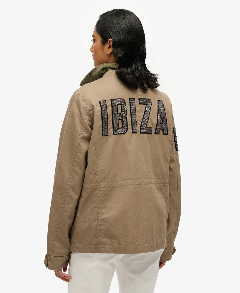 Embellished M65 Military Jacket