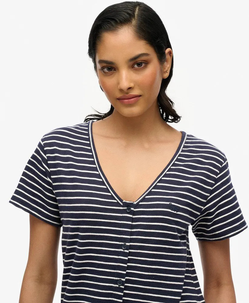 Navy Optic Stripe
