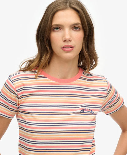 Sunset Coral Stripe