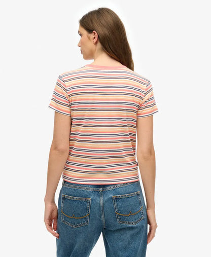 Sunset Coral Stripe