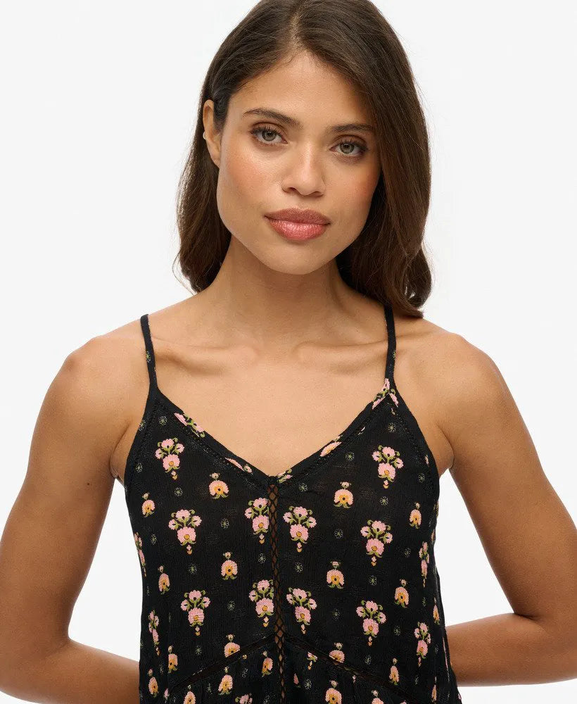 Decorative Sister Print Black