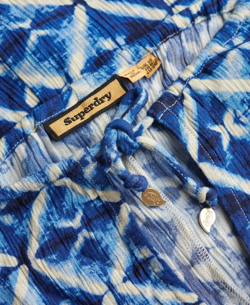 Shibori Geo Blue