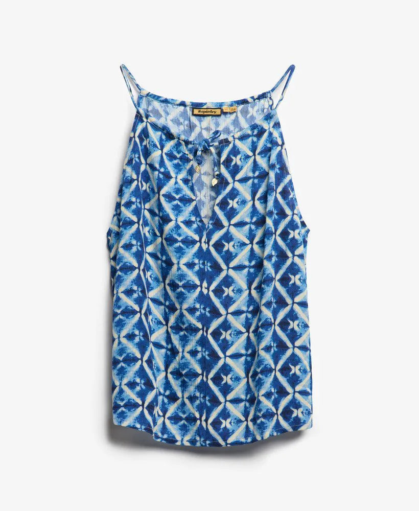 Shibori Geo Blue