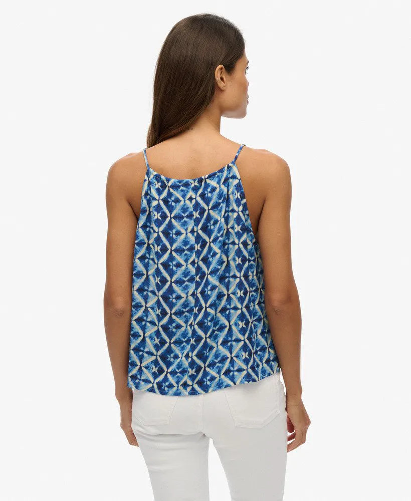 Shibori Geo Blue