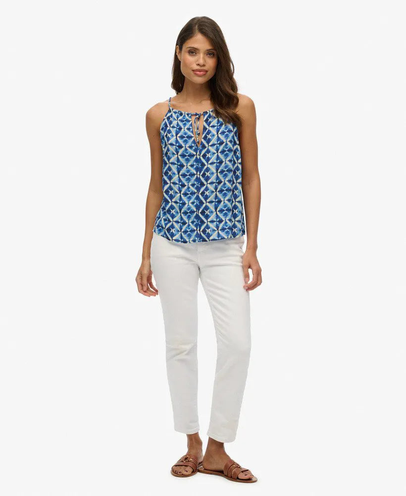 Shibori Geo Blue