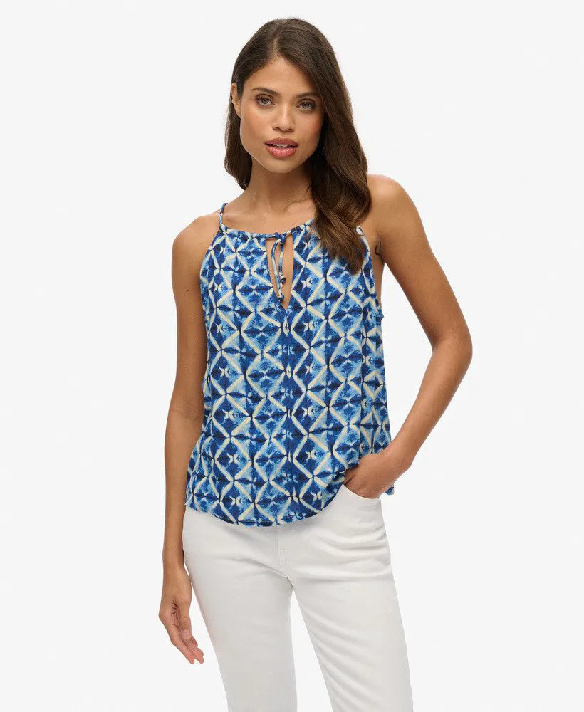 Shibori Geo Blue
