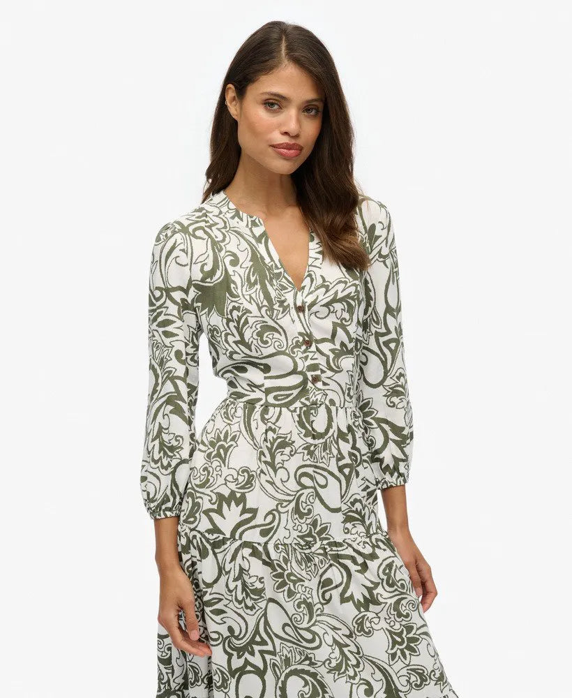 KHAKI PAISLEY