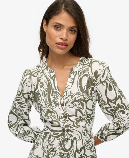 KHAKI PAISLEY